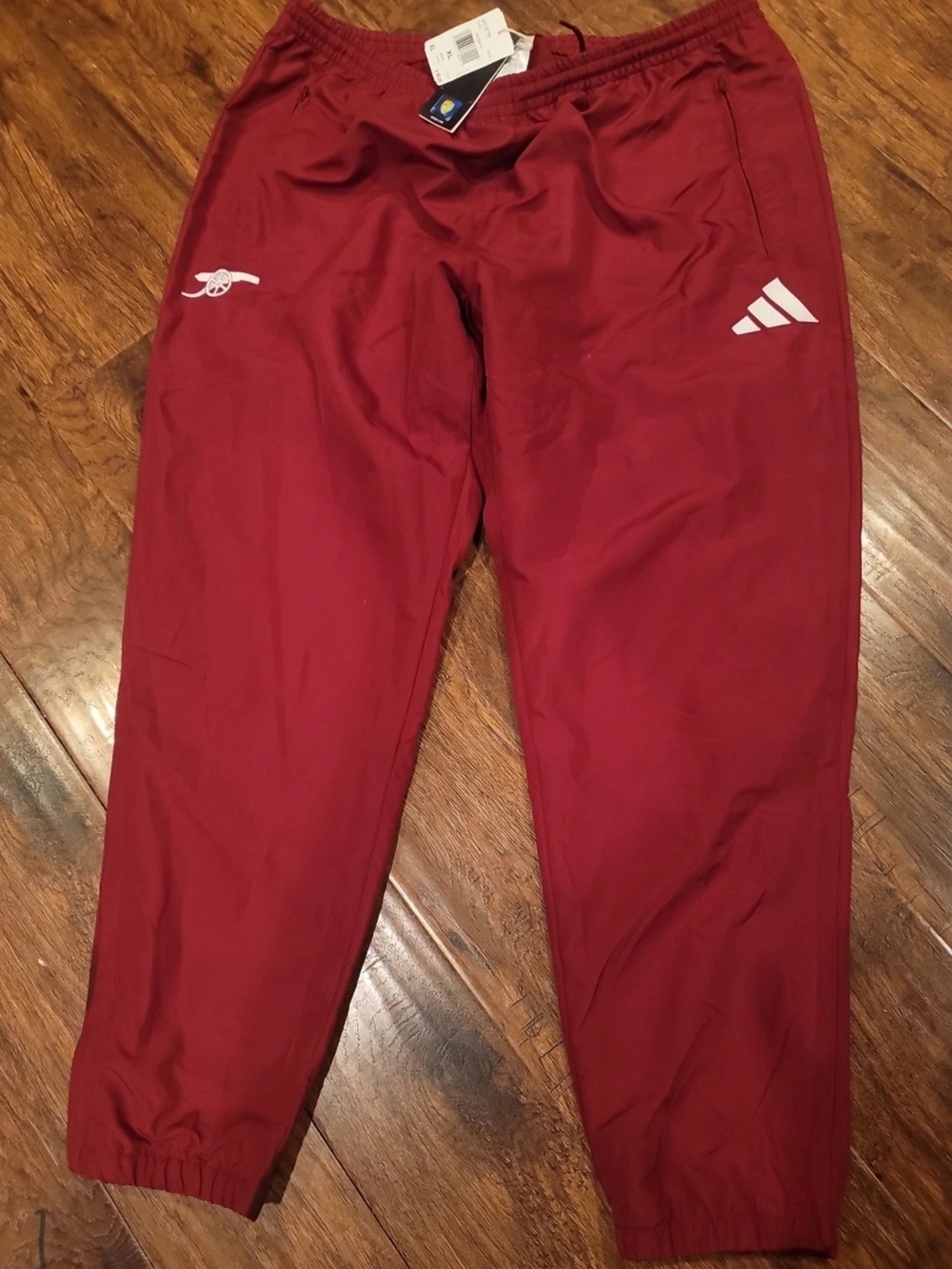 adidas Arsenal FC Stadium Track Pants, Size XL, Premier League Authentic